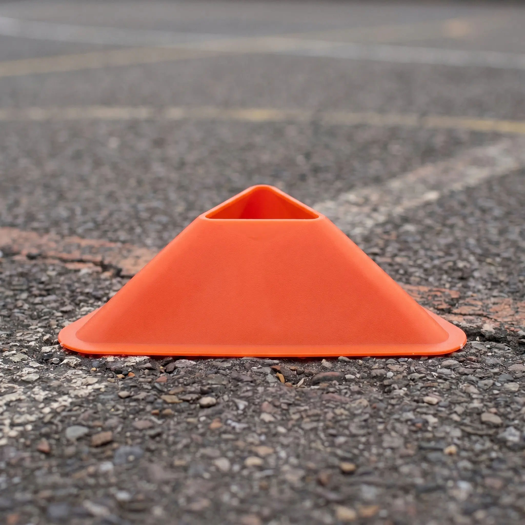 20 Pcs Football Sign Disk Disassemble Training Equipment Practice Field Flat Cone PE Disc
