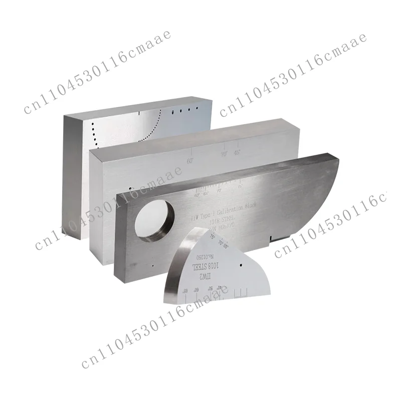 Carbon Steel UT Module Stainless Steel Jade Phased Array Test Block ASME  IIW-1 IIW-2 Type V1 V2 Ultrasonic Calibration Block