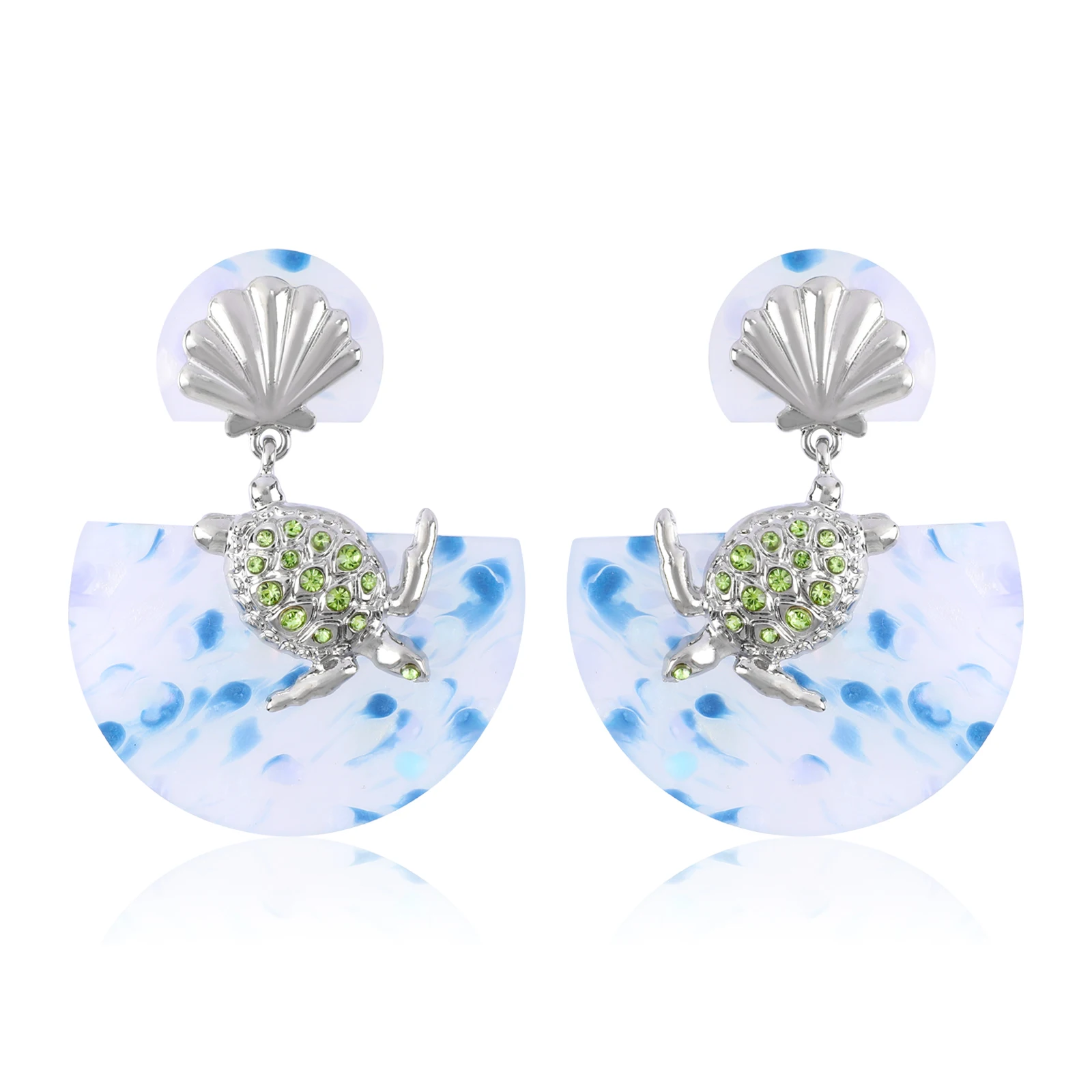 Chicgrowth Sea Turtle Earrings for Women Fashion Jewellery for Ladies Girls Trendy Jewelry Acrylic Boho Earrings for Women