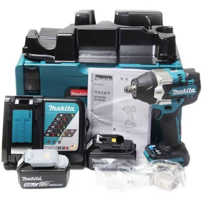 

2025 Original Makita DTW700 1000N.M Torque Brushless Electric cordless Impact Wrench 1/2 In Wrench For Makita 18v Battery Pin
