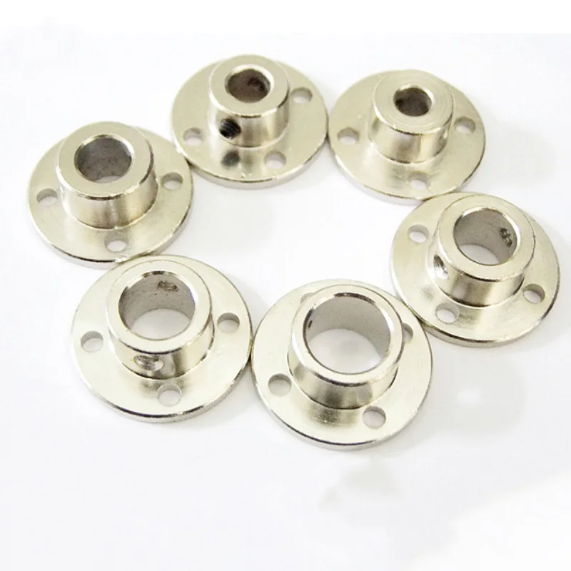 1/5Pcs 3/3.17/4/5/6/6.35/7/8/10mm-14mm Rigid Flange Coupling Motor Guide Shaft Coupler Motor Support Connector Support Customize