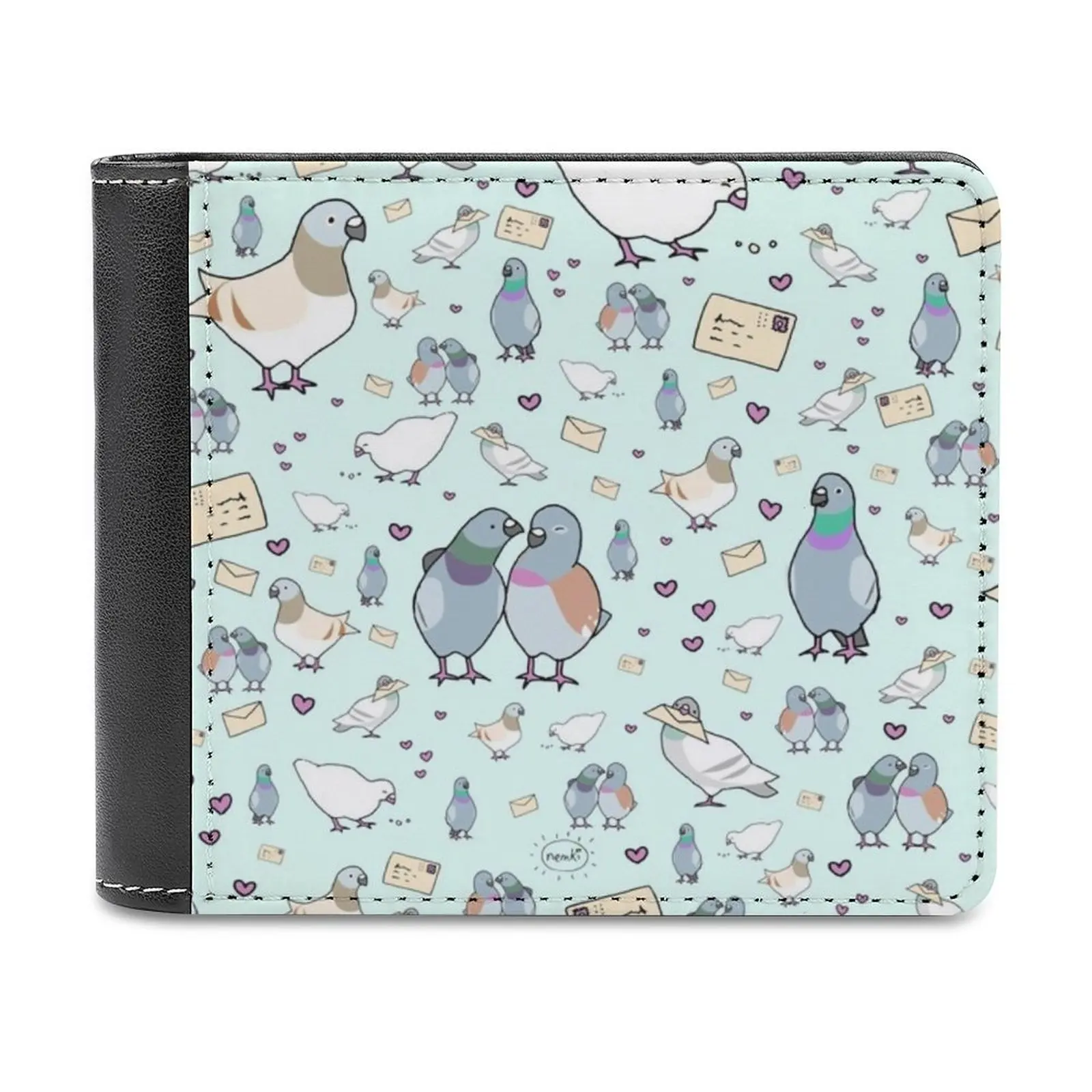 Light Fashion Credit Card Wallet Leather Wallets Personalized Wallets For Men And Women Clair Bremner Abstract Floral Clue