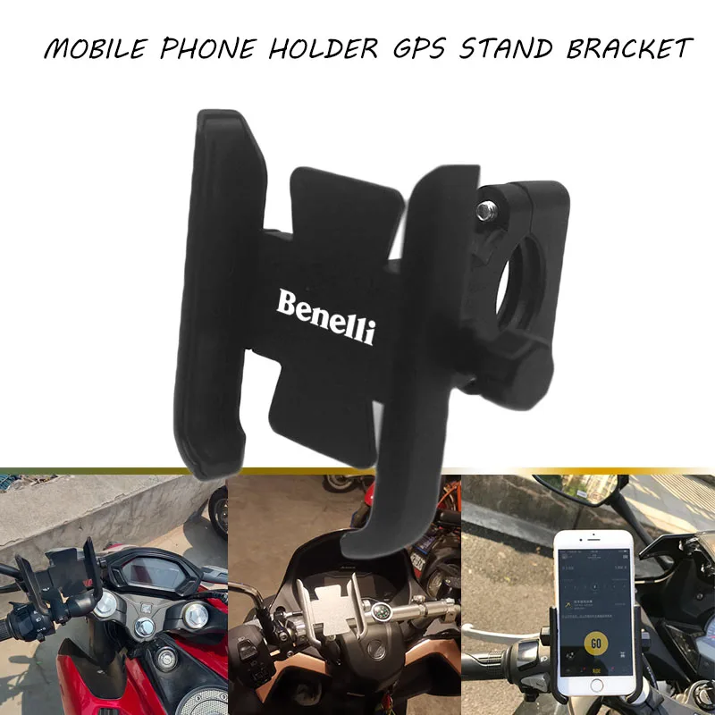Motorcycle accessories handlebar Mobile Phone Holder GPS stand bracket For Benelli TRK 502 502X TNT 125 300 600 Leoncino 250 500