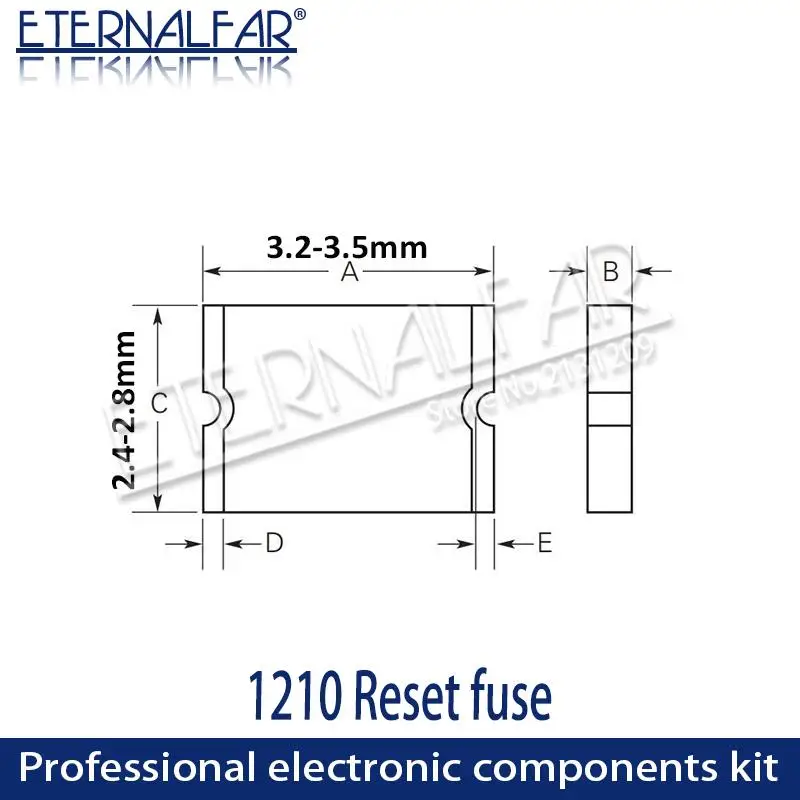 Resettable PTCs SMD Fuse MICROSMD175F-2 PTC RESET FUSE 6V 1.75A 1210 3225 3.2*2.5mm X17 PolySwitch  Devices