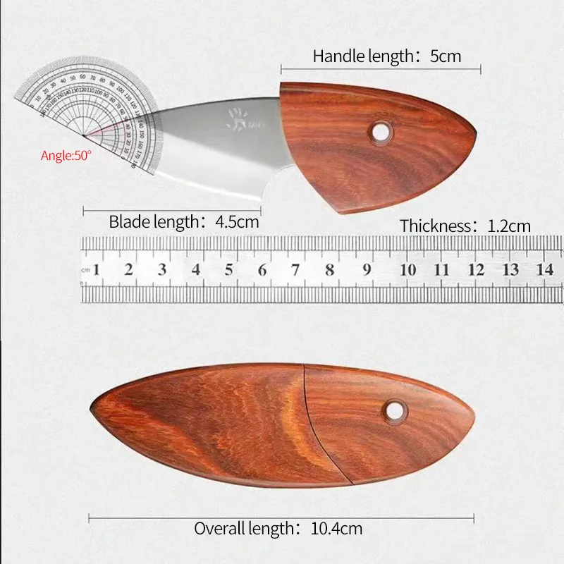 Mini cuchillo de fruta para desmontaje al aire libre, cuchillo portátil para delfines pequeños y gordos, cuchillo exprés para acampar, afilado de alta dureza