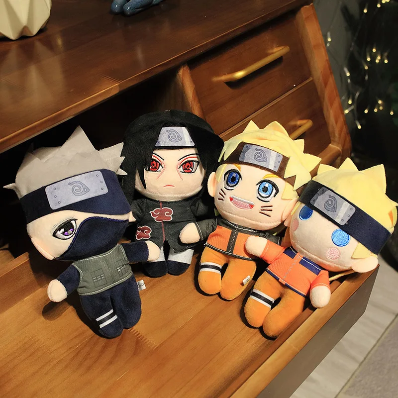 

20cm New Naruto plush toy cartoon Kakashi, Uchiha, Itachi Doll plush toy claw machine anime peripheral gifts