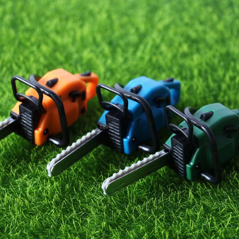 1/6 1/12 Dollhouse Simulation Mower Electric Saw Mini Outdoor Gardening Tools Model Accessories Dolls House Home Decor Ornaments