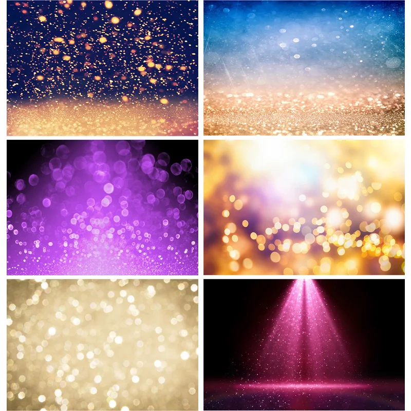 

SHUOZHIKE Art Fabric Photography Backdrops Prop Glitter Facula Light Spot Theme Photography Background GBT-13