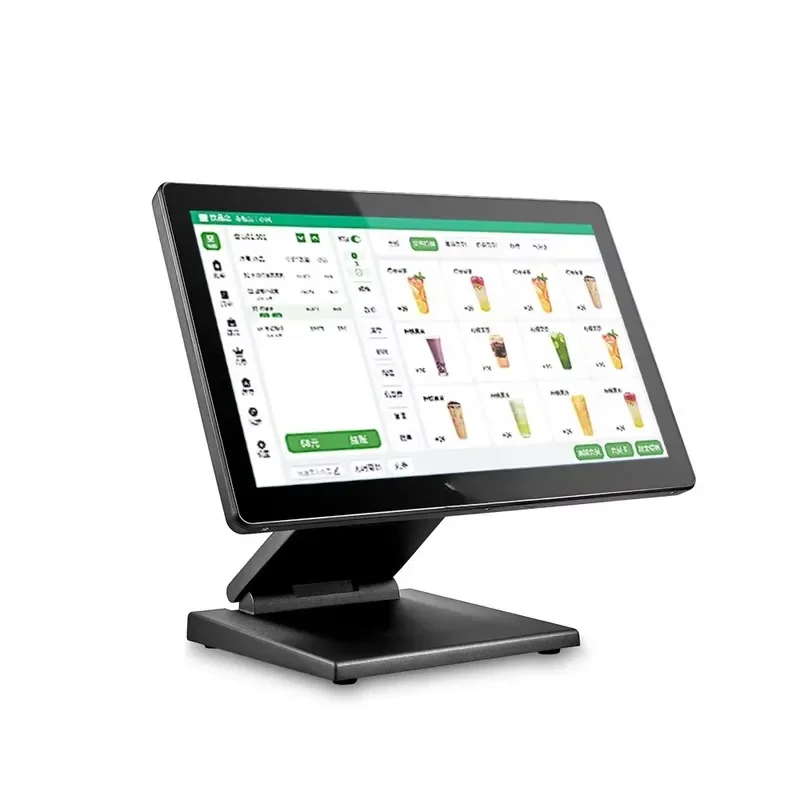 15.6 Inch Fast Food Wall-Mounted Touch Screen Kiosk All-in-One POS System Android OS Wi-Fi 4GB RAM Self-Service Ordering