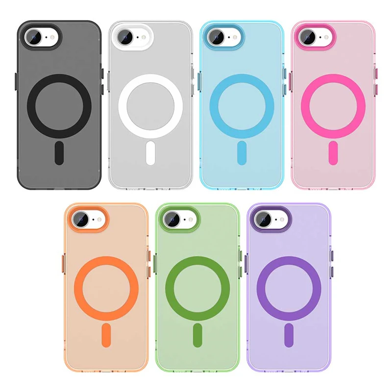 For iPhone 16E Case iPhone 16E Capas New Phone Bumper Shockproof Colour Wireless Charging Magnetic Matte Fundas iPhone 16E