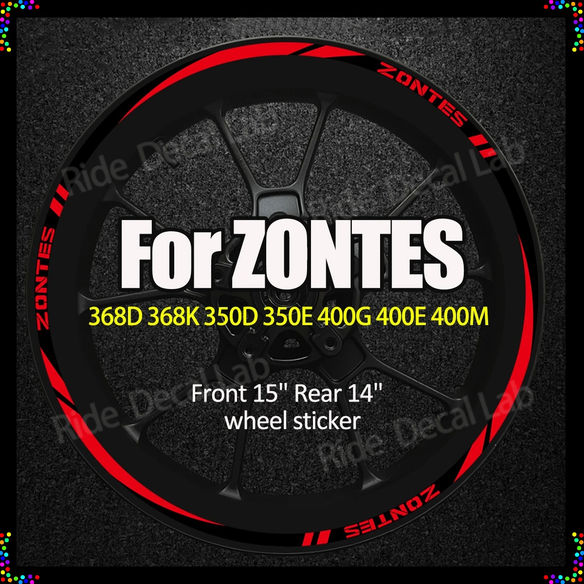 

Наклейки на колеса для Zontes 368D, 368K, 350D, 350E, 400G, 400E, 400M: передние 15 дюймов, задние 14 дюймов, виниловые наклейки на обод/внутреннюю часть колеса