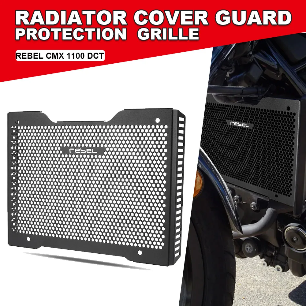 

For HONDA REBEL 1100 DCT CMX1100 CM1100 CM CMX 1100 2021-2025 Motorcycle Radiator Protector Guard Grill Cover Rebel1100 2026