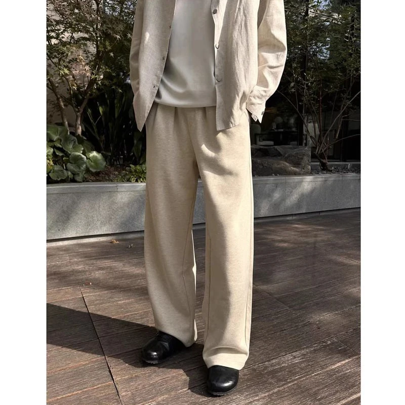 

Новые мужские спортивные повседневные брюки 2026 года: широкие, прямого кроя, свободные, класса люкс, простые, универсальные, длинные, для бизнес-кэжуал стиля