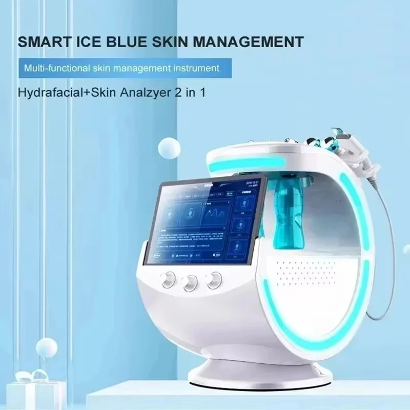 

Smart Ice Blue 7-in-1 Facial Cleanser with High-Quality Skin Analysis Deep Pore Vacuum Moisturizing And Anti-Aging Features