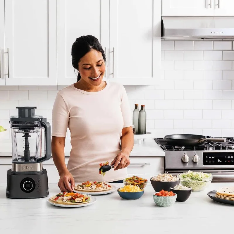 Ninja 72 oz Blending & Food Processing Pitcher, XL Smoothie Bowl Maker and Nutrient Extractor* & 7 Functions, Black, CO401B