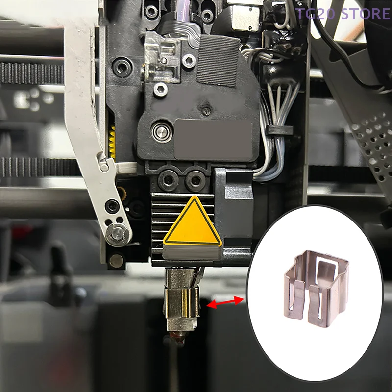 4Pcs Heating Block Clip To Fix Thermistor /Ceramic Heater Cartridge Clips For Bambu Lab X1 / P1P 3D Printer Parts