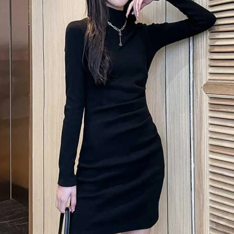 Extreme Mini Bodycon Short Woman Knitted Dress Long Sleeve Crochet Dresses for Women Hot Elegant and Pretty Curvy New In Thic X