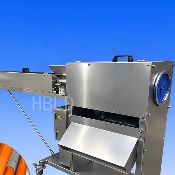 Commercial Vegetable Processing Machine, Fully Automatic Carrot Peeler, Stainless Steel Root Peeling Equipment