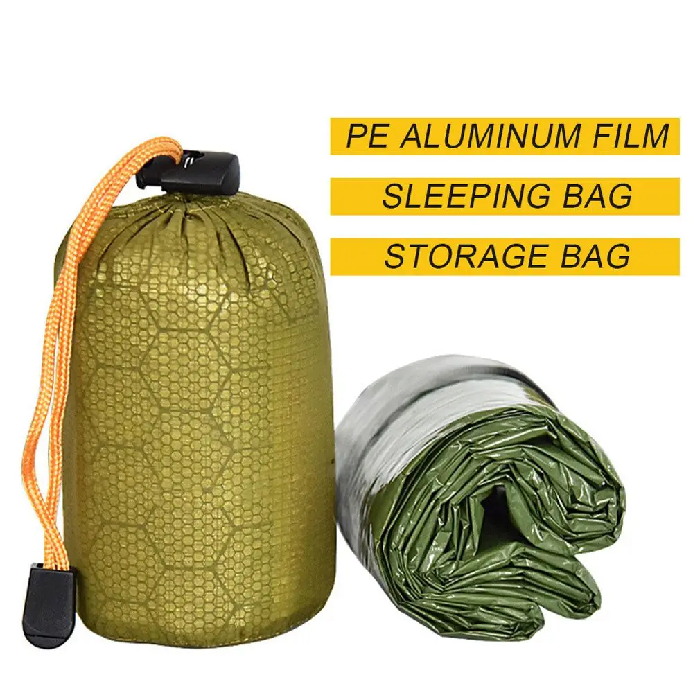 Pack Hiking Compression Stuff Sack Survival Equipment Outdoor Bivvy Emergency Sleeping Bag Survival Sleeping Bag Sleeping Bags