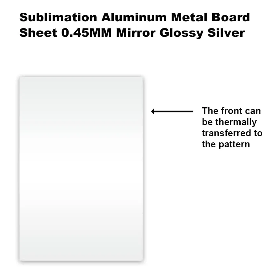 10sheets Sublimation Blanks Aluminum Metal Board Photo Blanks Aluminum Sheet Sign Plate for DIY Thermal Heat Transfer Printing