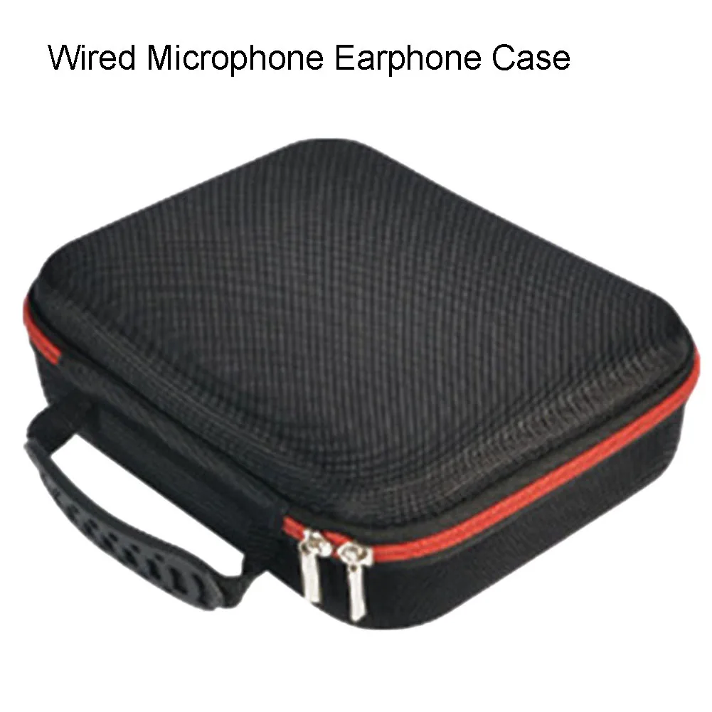 1pc Anti-fall Portable Microph Case Lavalier Lapel EVA Carrying Hard Bag Storage Microphone Lavalier Box Pro Audio Equipmen Part