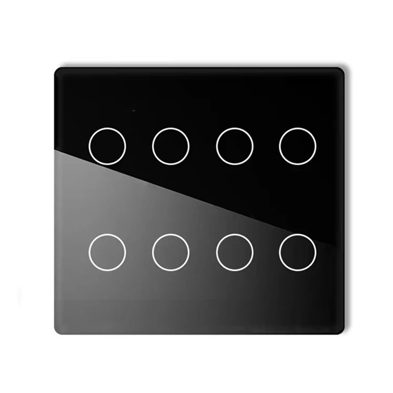 

Luxury tempered glass panel, dedicated to European and American smart switches, with customizable switch panels