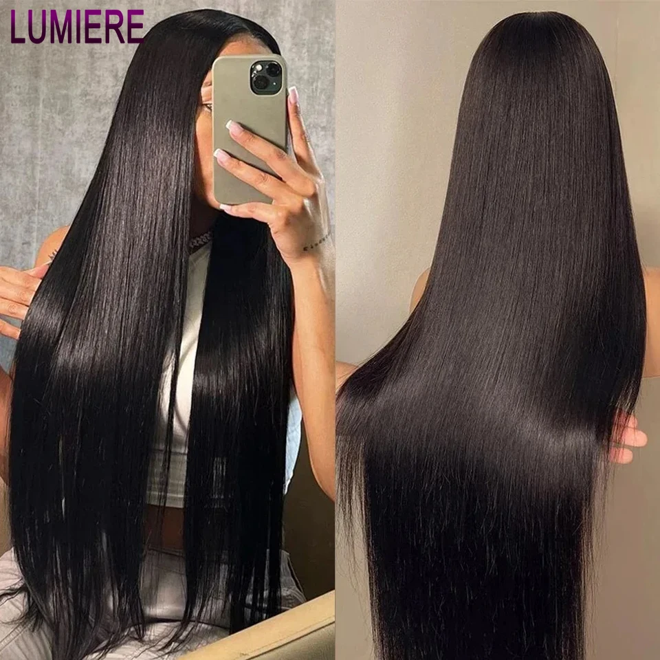 

Lumiere Straight 13x4 Lace Frontal Wig Human Hair Wig For Women Ready To Go Glueless Human Preplucked Hair Wigs On Sale