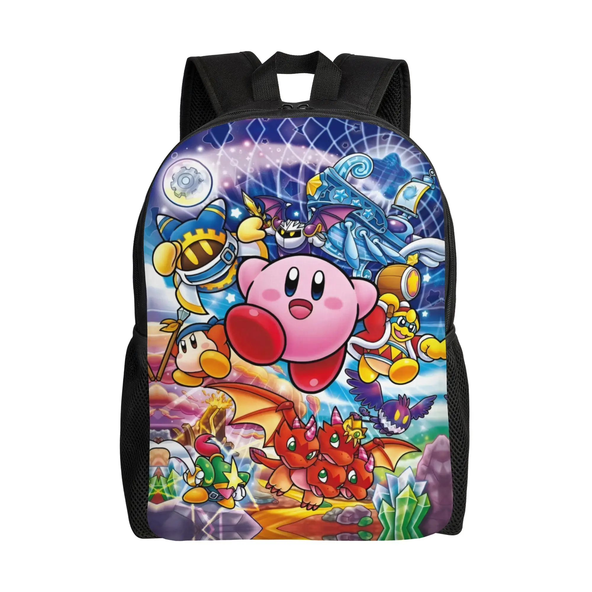 Sac à dos K-Kirbys pour femmes et hommes, imperméable, pour l'école, le collège, sac à dos imprimé avec dessin animé