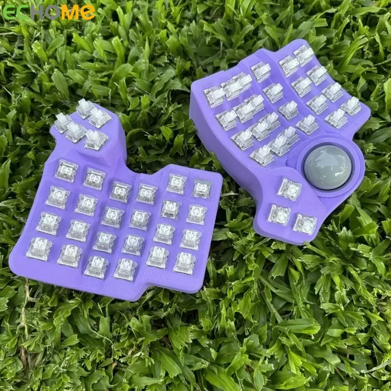 os Mini Split Keyboard Kit Custom 3x5/3x6/4x6/Wired RGB Legbog Axis/34MM Track Ball dla PWM3360 VIA Split Keyboard Design