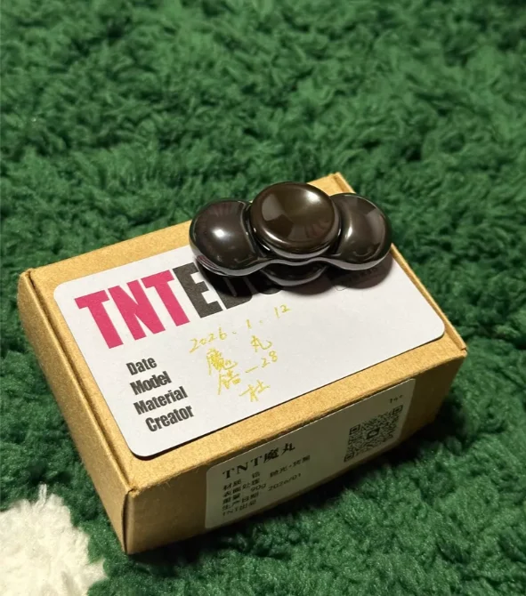 USED EDC TNT EDC Magic Ball Egg Top Zirconia Black Material EDC Stress Relief Toy
