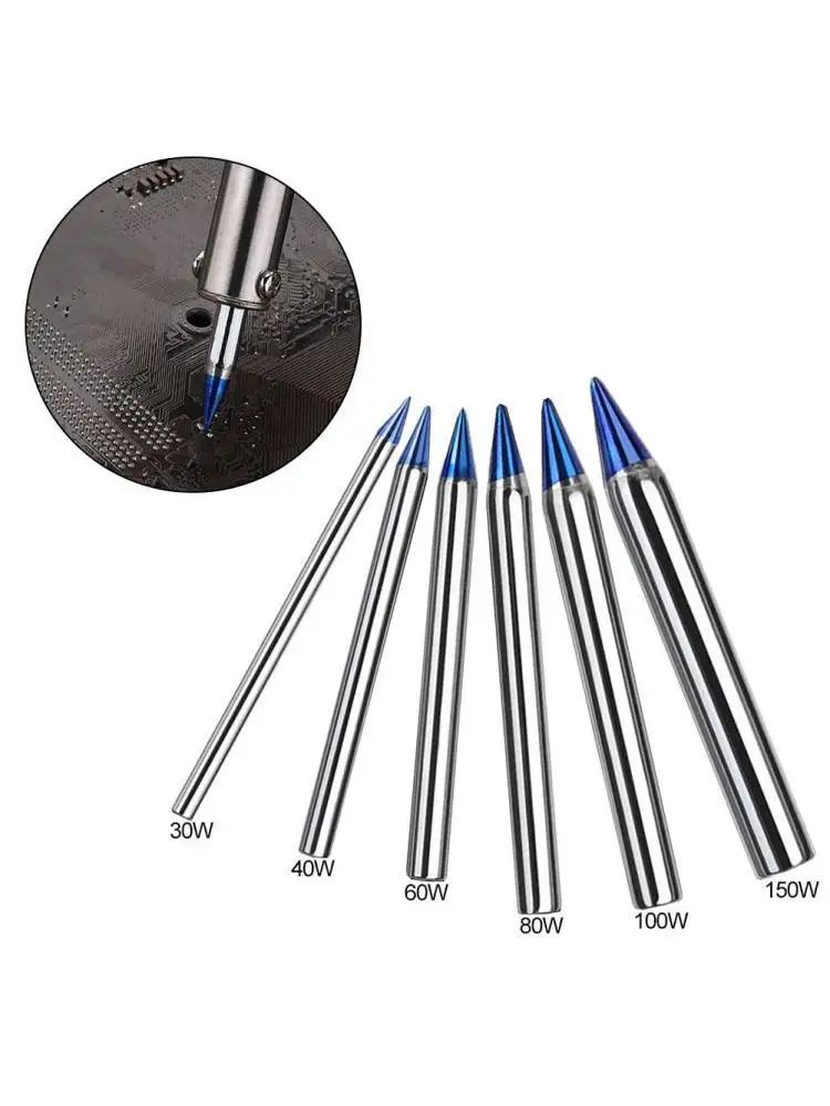 Pointes de soudage à pointe bleue, 30 W, 40 W, 60 W, 80 W, 100 W, 150W, chaleur externe, remplacement du fer à souder, chauffage, accès à la soudure, 1 pièce