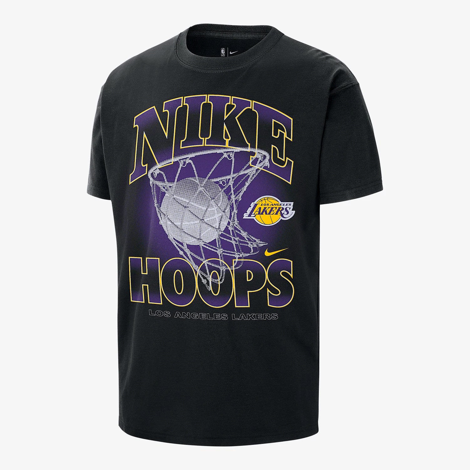 Nike Authentic Courtside Men's Loose Knitted Pattern Basketball T-shirt HQ1282-010