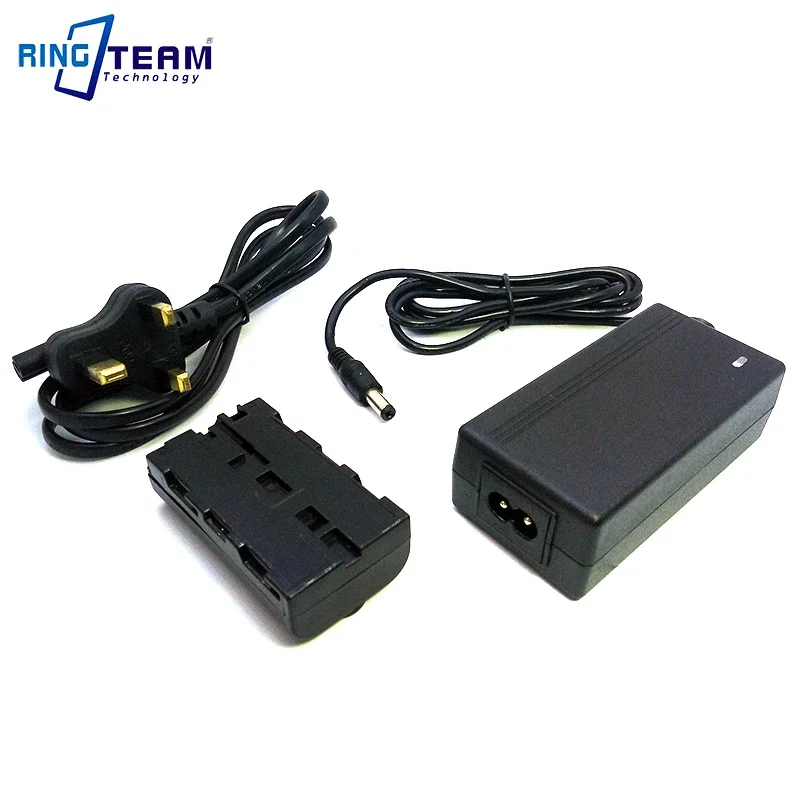 8V AC Power Adapter Plus NP-F550 Dummy Battery Replace NP-F970 F750 F570 for Viltrox Godox Neewer YongNuo NanGuan Photo Lights