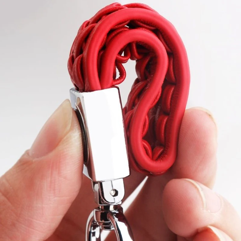 Metal Hand Braided Rope Car Keychain Holder for Mercedes Benz New B/C/E Class A Class C200L GLC GLK New CLA GLA Accessories