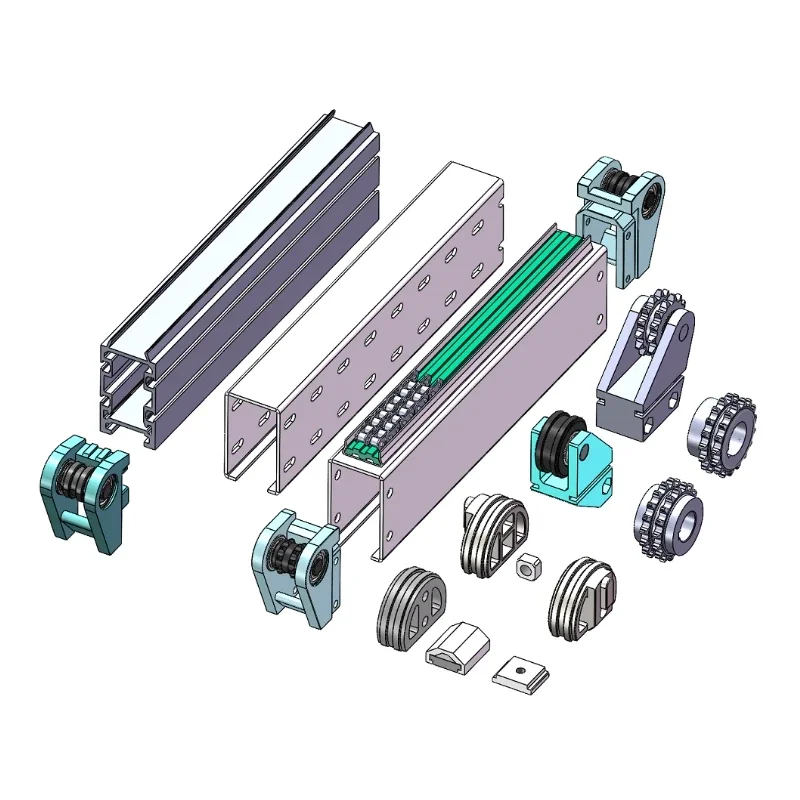 Pallet chain conveyor materials handling and transporting system chain transport chain conveyor system