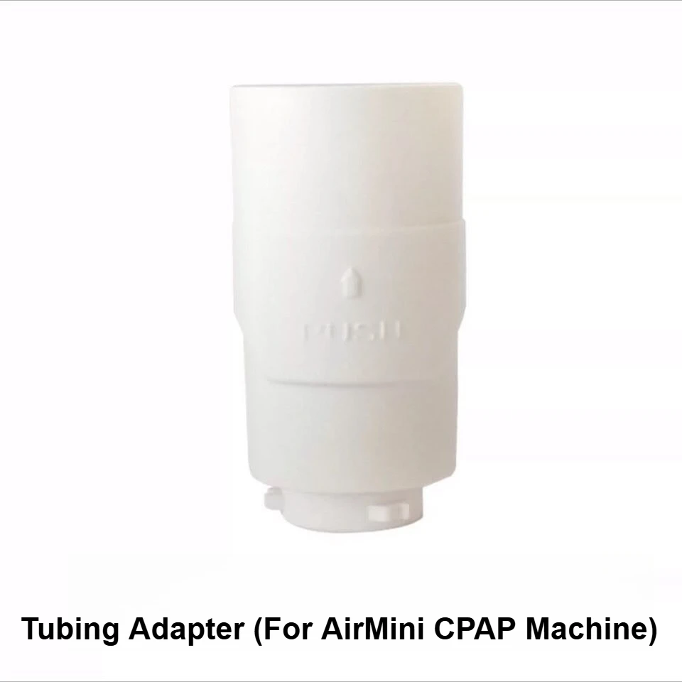 Airmini Adapter Connector Conversion Port CPAP Portable 22mm Fitting Durable Seal Replacement Disinfection Device Secure Solid
