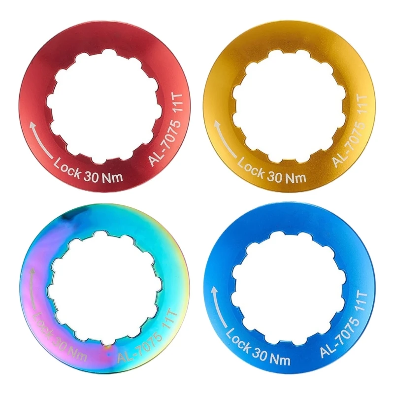 37JE Mountain Bike Cassette Flywheel Cover 11T Flywheel Lock Caps Replacement Fixing Rings Fastening Caps Easy to Use