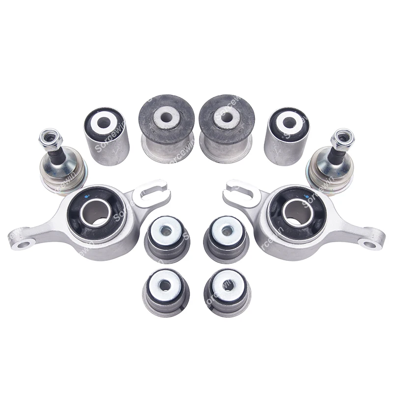 12Pcs For Jeep GRAND CHEROKEE IV WK WK2 2010-2022 Front Suspension Parts Control Arm Bushing Ball Joint 68282729AB 68282328AA