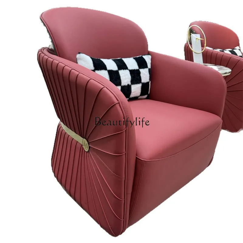 

Italian light luxury lounge chair modern sofa chair