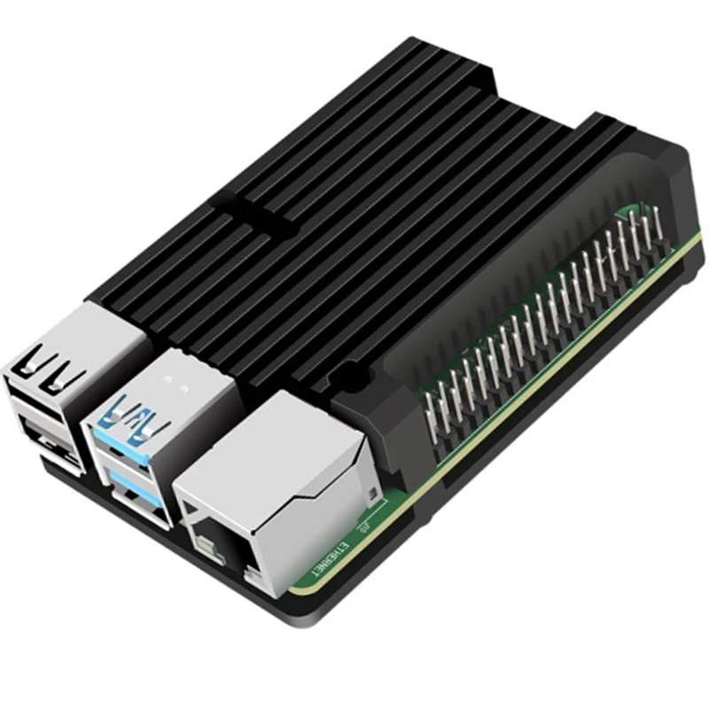 Корпус Raspberry Pi 4 Model B с пассивным охлаждением, корпус из алюминиевого сплава, радиационная пластина для Raspberry Pi 4 B