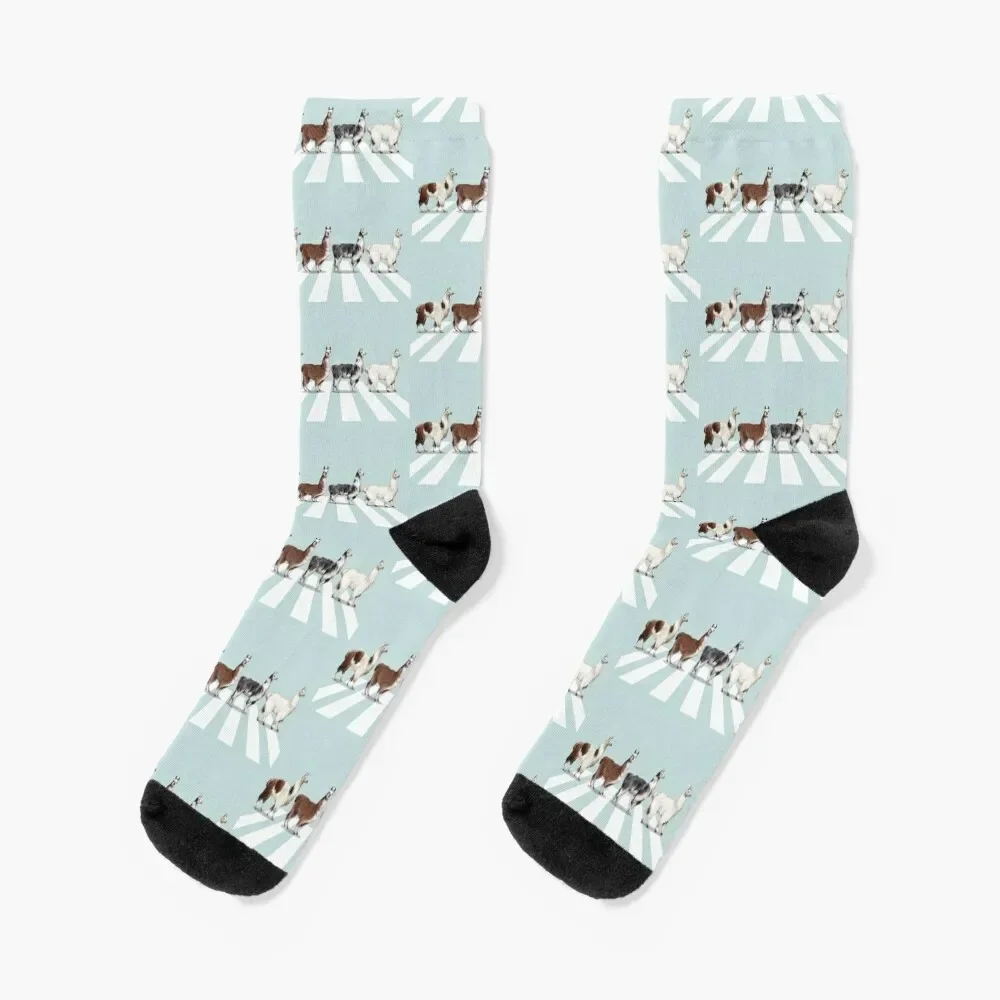 Llama The Abbey Road #1 Socks halloween funny sock Socks Woman Men's