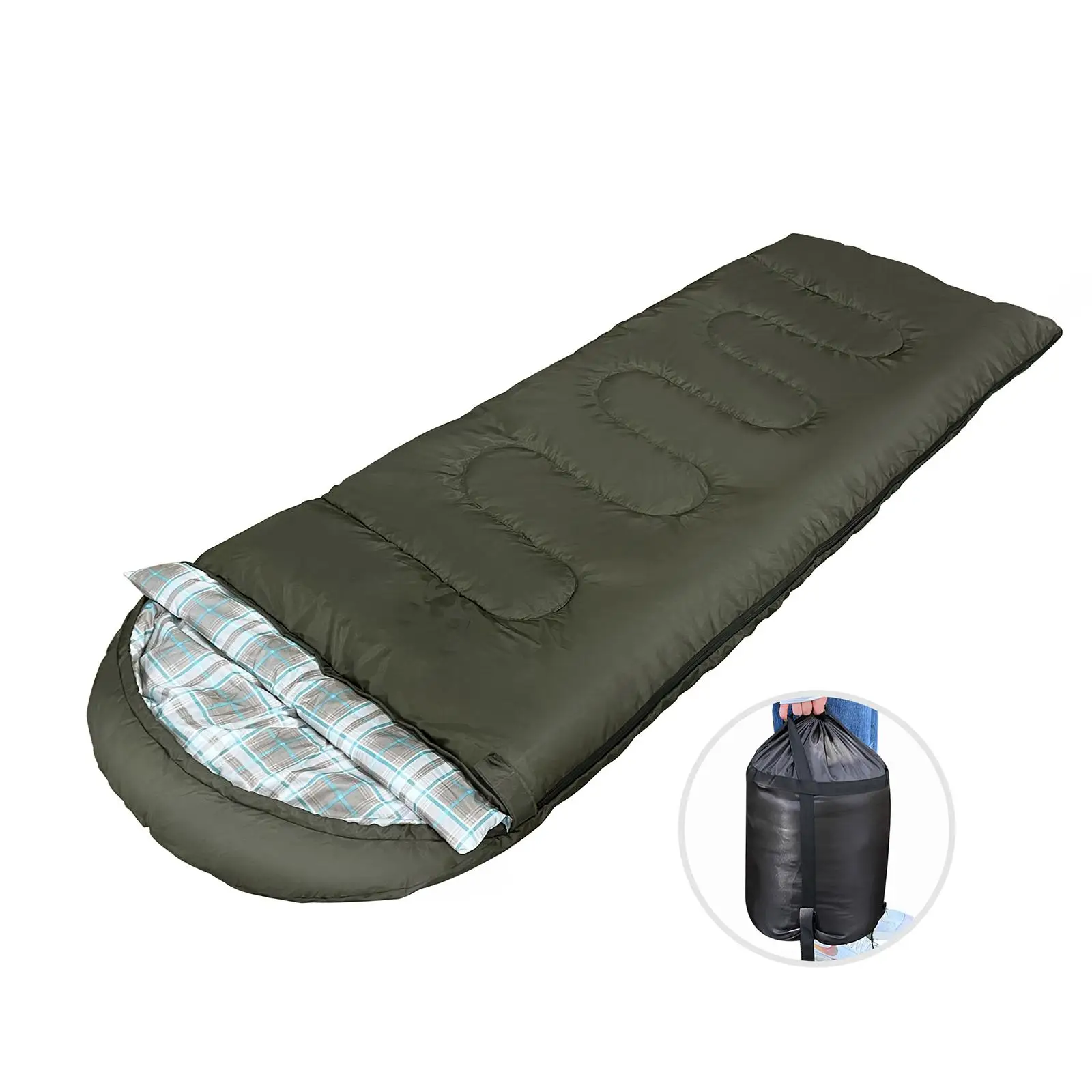 Envelope Sleeping Bag Lightweight Soft Thickened Portable Mat for Cycling