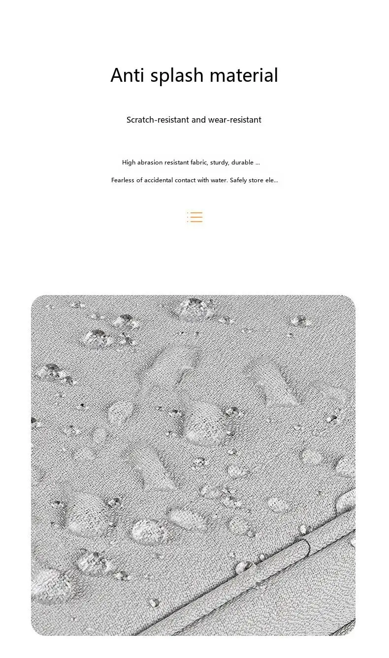 Aufbewahrungstasche für digitales Zubehör, große Kapazität, wasserdichte Organizer-Tasche für Kabel und Kopfhörer – Detail 10
