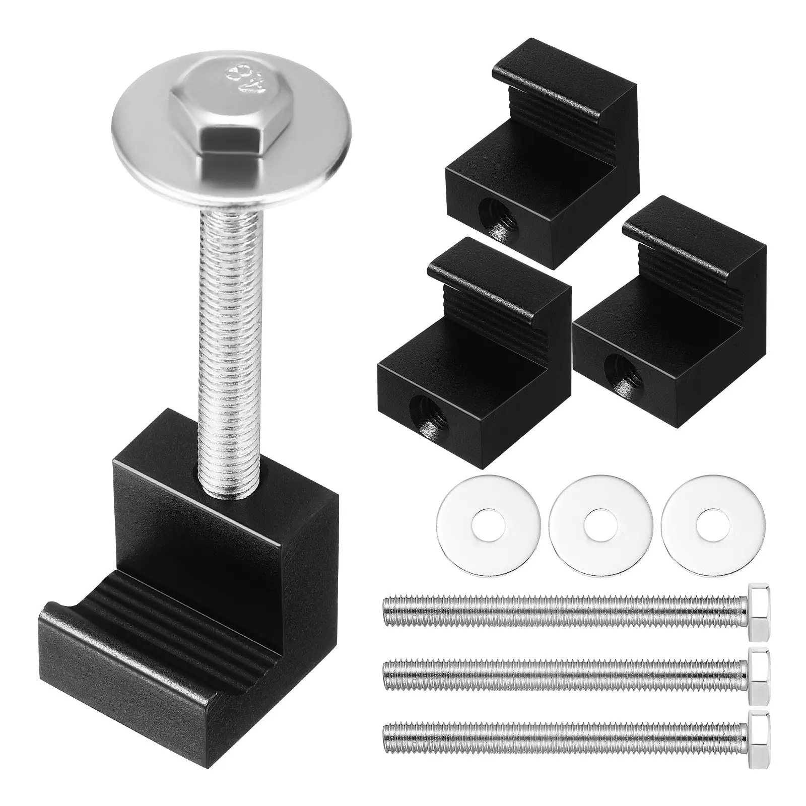 

4Pcs Aluminum Alloy Tool Box Clamps Mounting Kit for Truck Toolbox Secure Fastening Replacement Clamping System