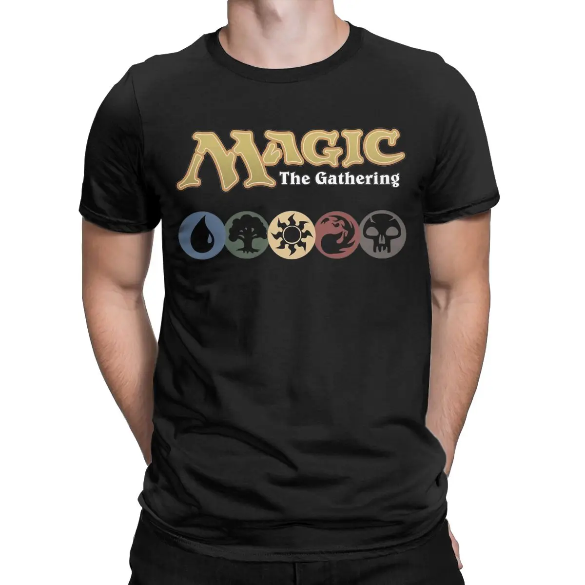 Magic Games Gathering MTG T Shirts Men 100% Cotton Funny T-Shirts Crewneck Tee Shirt Short Sleeve Clothes Plus Size