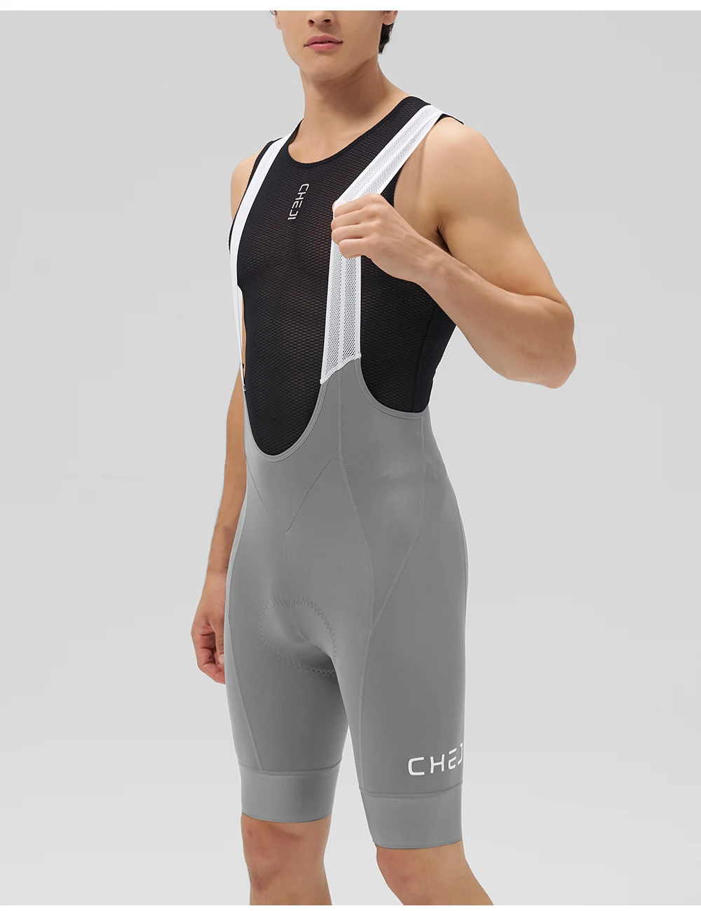 Cheji Herren-Radlerhose mit Trägern – Detail 18