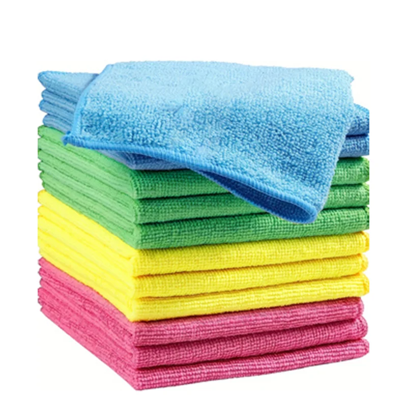 10/20Pcs, Multi-Colored Kitchen Towels, 29.21*29.21cm, Multi-Purpose Cleaning Towels, Reusable Cleaning Cloths - Highly Absorbent, Durable, Quick-Drying, Suitable for Kitchen, Garden, and Commercial Cleaning, Machine Washable, a Great Gift for Friends and Family.