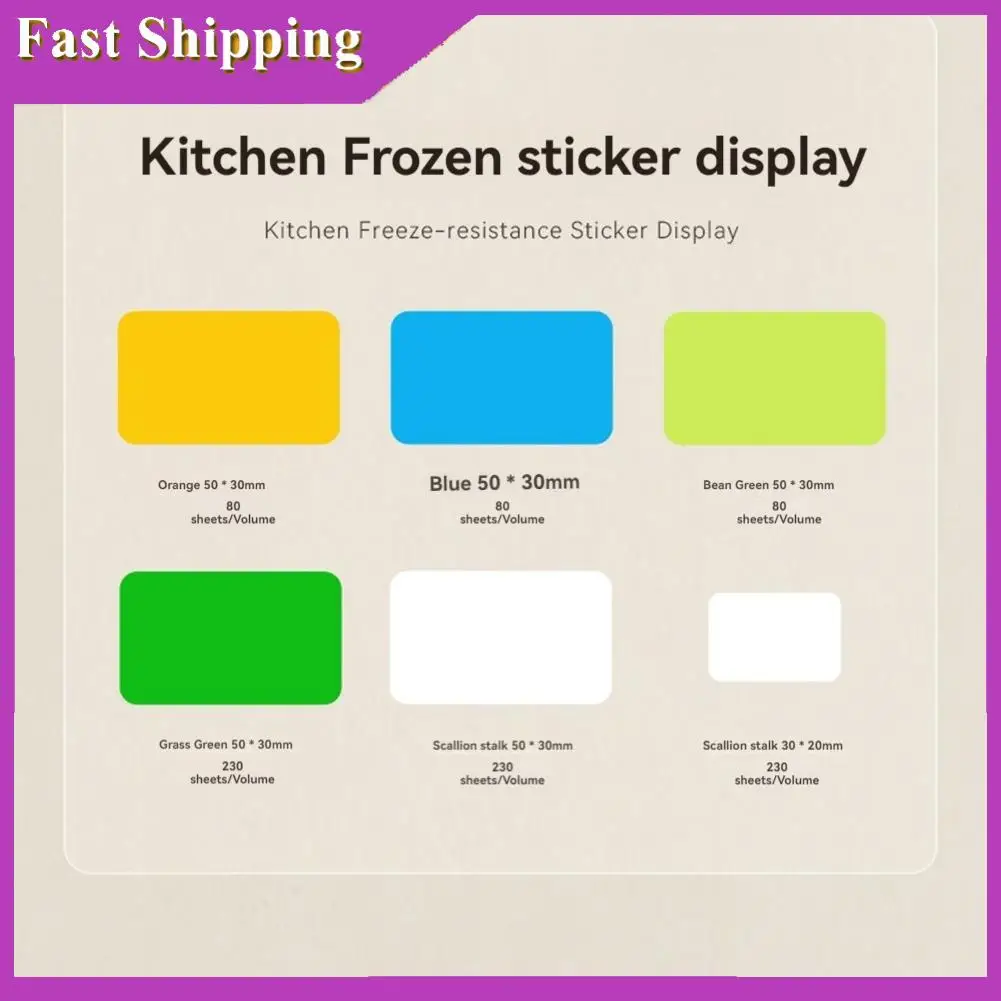 

ABRI-For NIIMBOT B21/B1/B203/B3S Frozen Label Paper Resistant To Low Temperatures Down-18°C For Kitchen/Freezer Cabinet