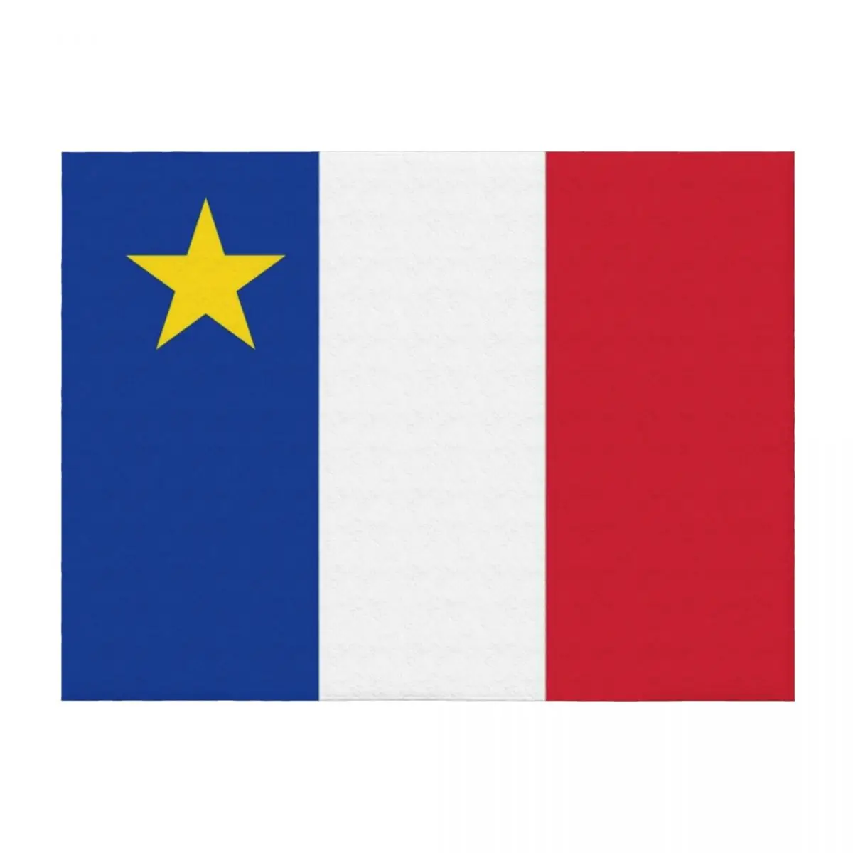 

Acadie Acadia Flag blue white red North American New Brunswick Acadian French Canada HD Throw Blanket Winter beds Quilt Blankets