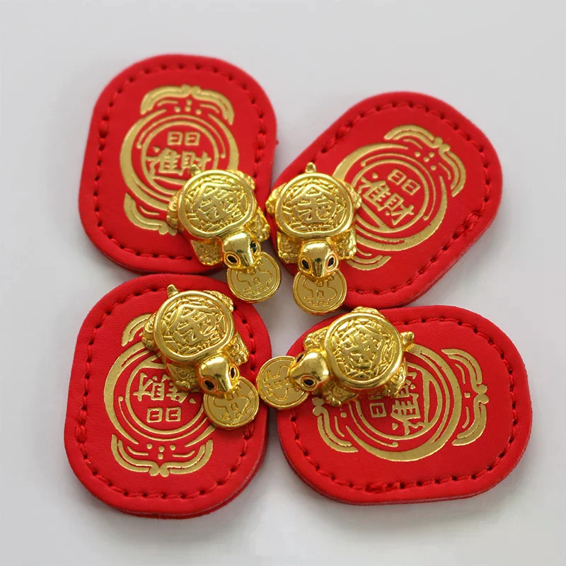 Fengshui Lucky Turtle Wallet Charm Money-biting TurtleOrnaments Decor With 